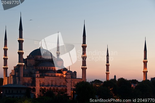 Image of Istanbul - Blue Mosque in Sunset