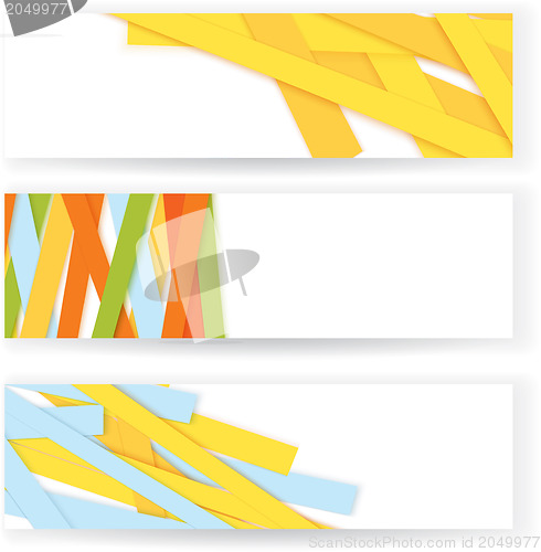 Image of Shredded colorful paper banners 