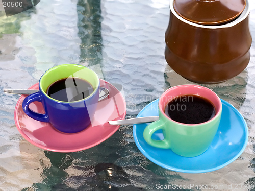 Image of Bright espresso cups