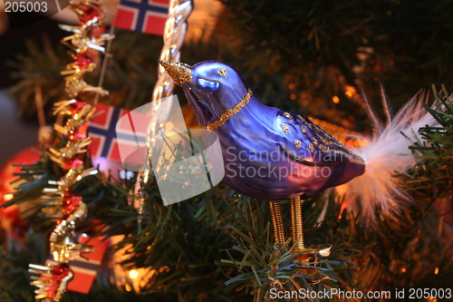 Image of X-Mas decoration bird