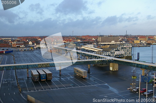 Image of The harbor in Frederikshavn in Denmark.