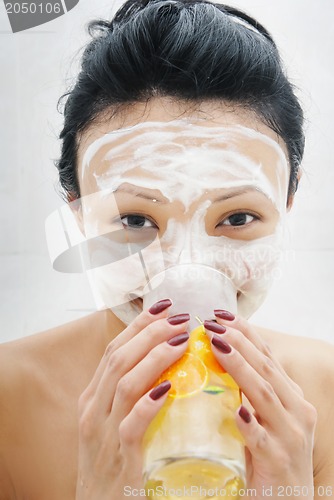 Image of Beauty mask and juice