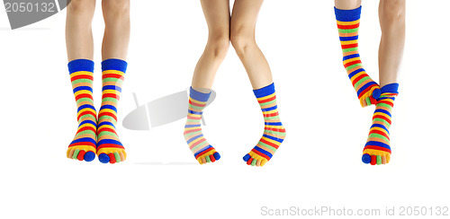 Image of Legs in socks