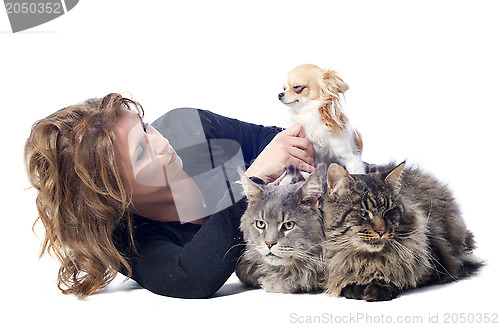 Image of woman and pet