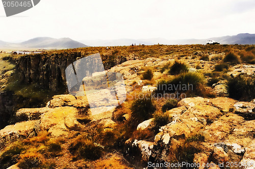Image of Painting of Top of Sani Pass