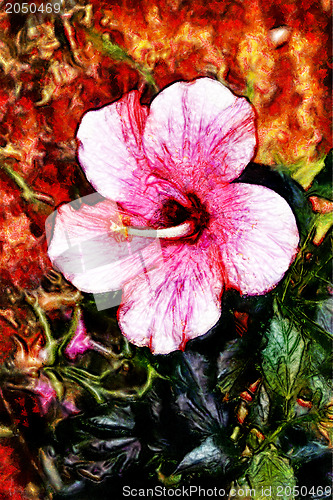 Image of Hibiscus Painting