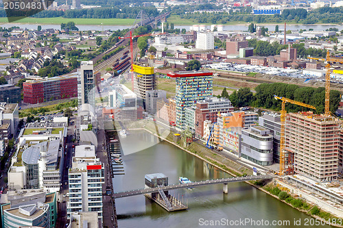 Image of Duesseldorf mediahafen harbour