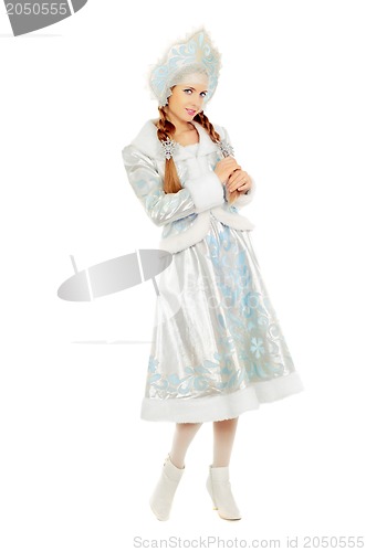 Image of Happy beautiful Snow Maiden