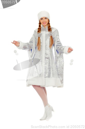 Image of Playful beautiful Snow Maiden