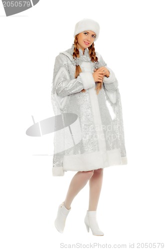 Image of Attractive smiling Snow Maiden