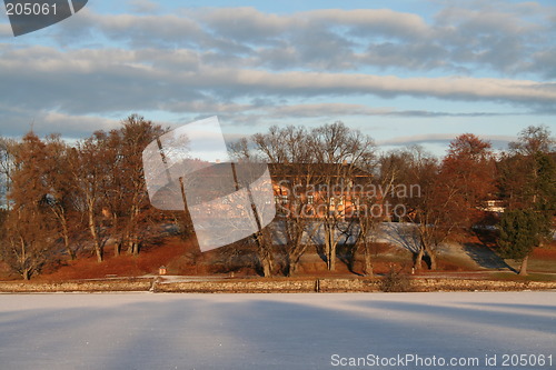 Image of Bogstad manor in the winter