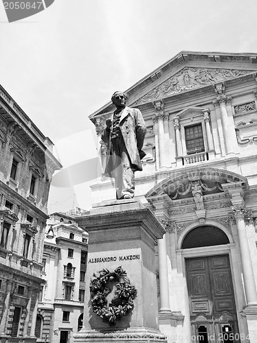 Image of Manzoni statue, Milan