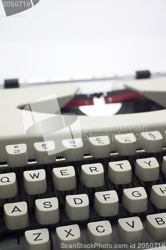 Image of typewriter message