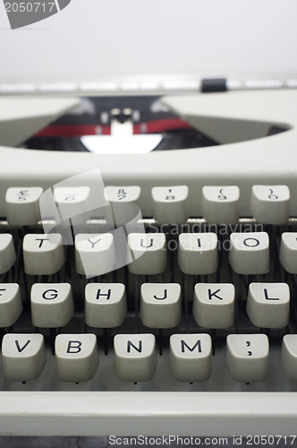 Image of typewriter message