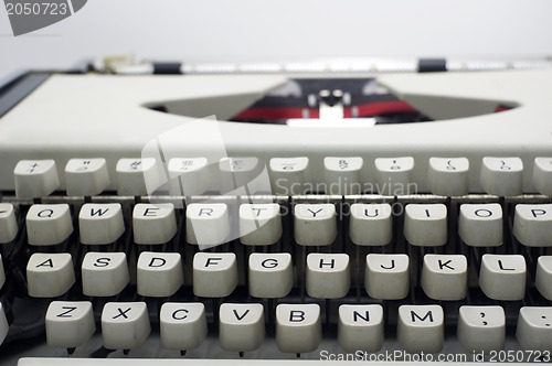 Image of typewriter message