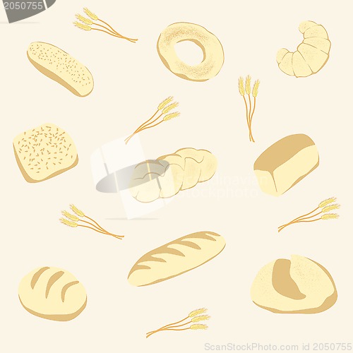 Image of Vector background from bread