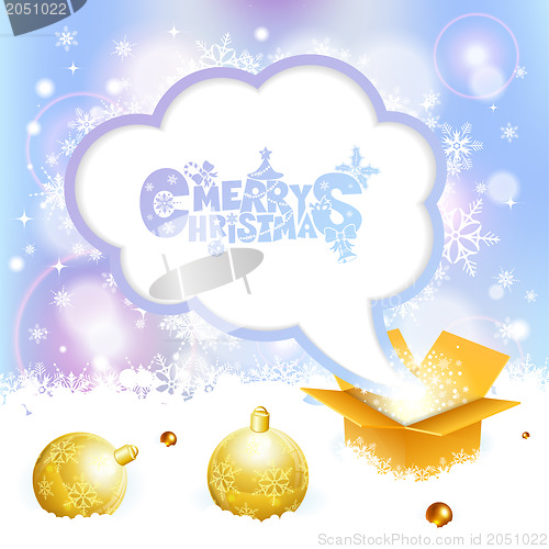Image of Christmas Speech Bubble