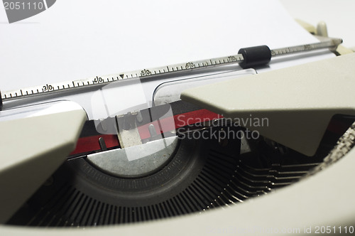 Image of typewriter message