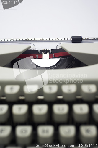 Image of typewriter message