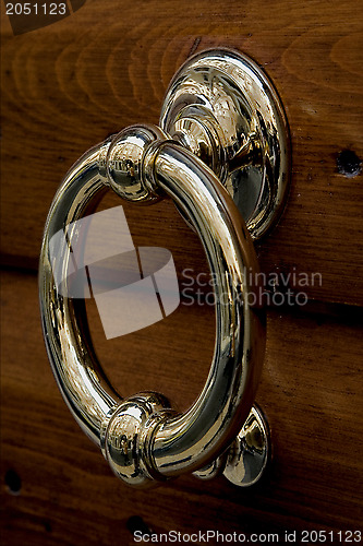 Image of gold copper knocker