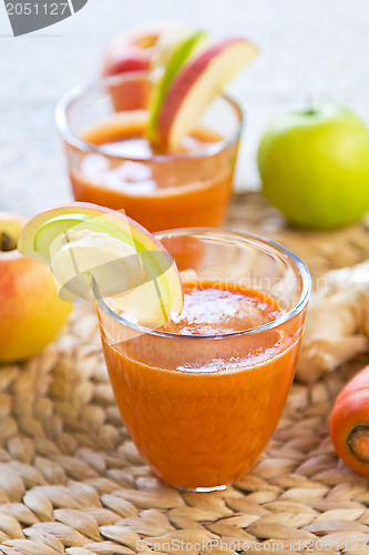 Image of Carrot with Apple and Ginger juice