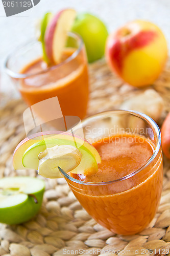 Image of Carrot with Apple and Ginger juice