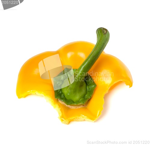 Image of Eaten paprika with bite