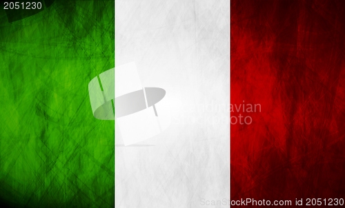 Image of Italian grunge flag