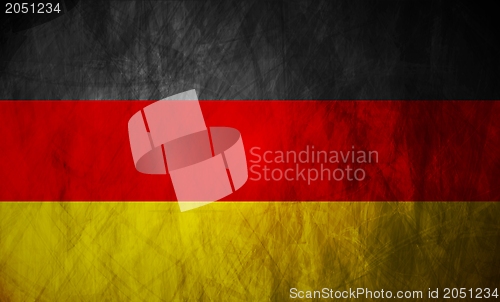 Image of German grunge flag