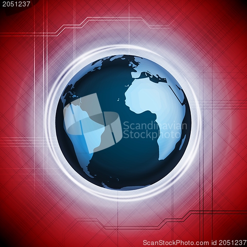 Image of Vector design with world globe