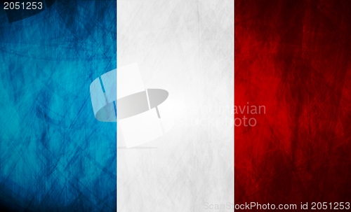 Image of French grunge flag