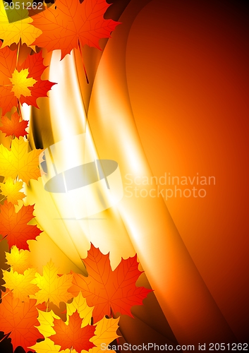 Image of Wavy autumn background