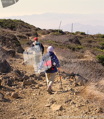 Image of Mountain hikers