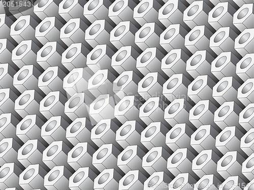 Image of Abstract background - 3D hexagons