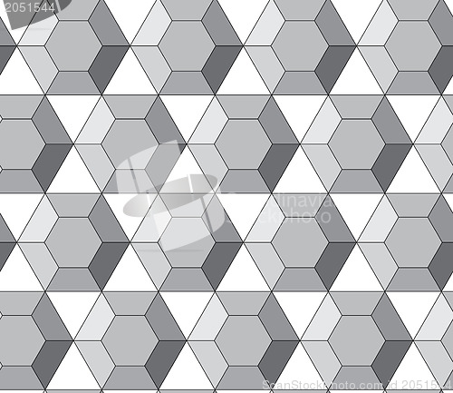 Image of Simple geometric pattern - hexagonal diamonds