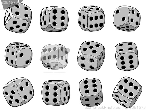Image of Illustration - dices set