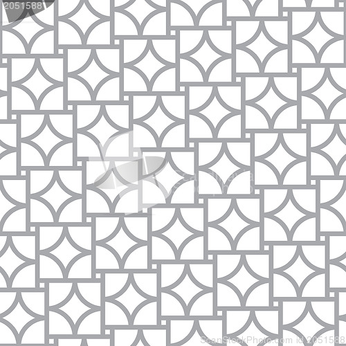 Image of Simple geometric seamless pattern - abstract elements