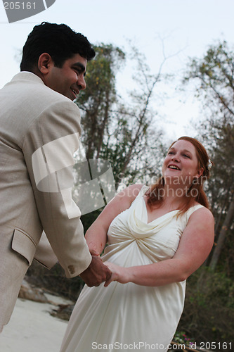 Image of Happy bride and groom