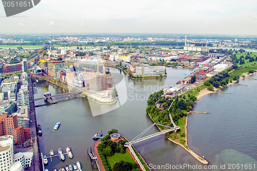 Image of Duesseldorf mediahafen harbour
