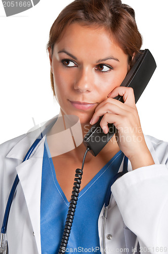 Image of Female Doctor on the Phone