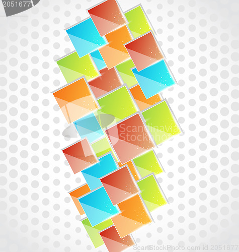 Image of Abstract creative background with colorful square