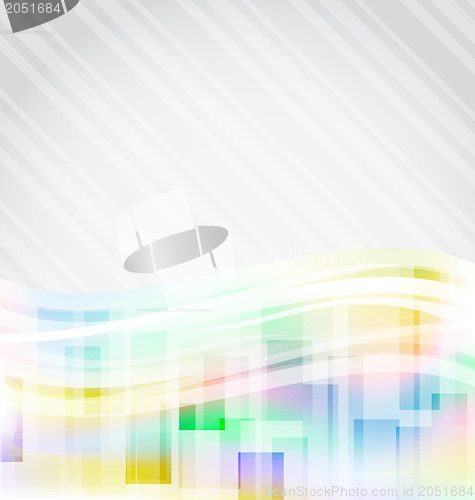 Image of Abstract squares background for design business card