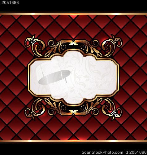 Image of Vintage aristocratic emblem, grand background