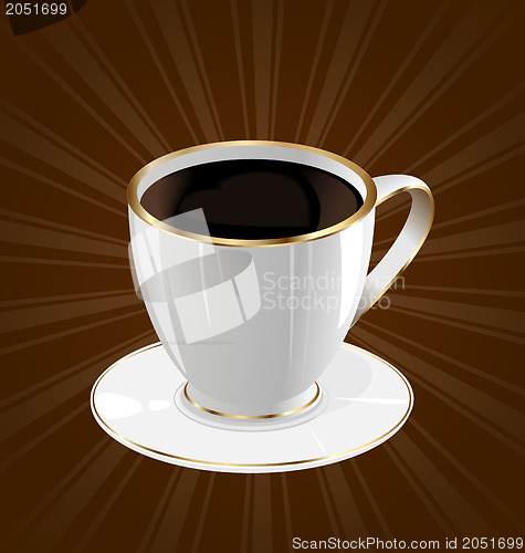 Image of Vintage background with coffee cup