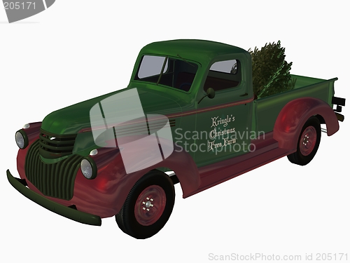 Image of 1941 Pickup Truck-Christmas Tree Farm
