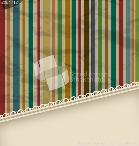 Image of Retro stripe vintage with copyspace for text