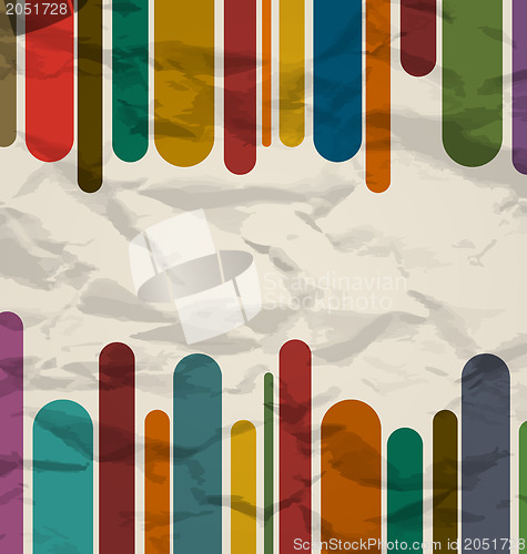 Image of Old striped template, colorful vintage background