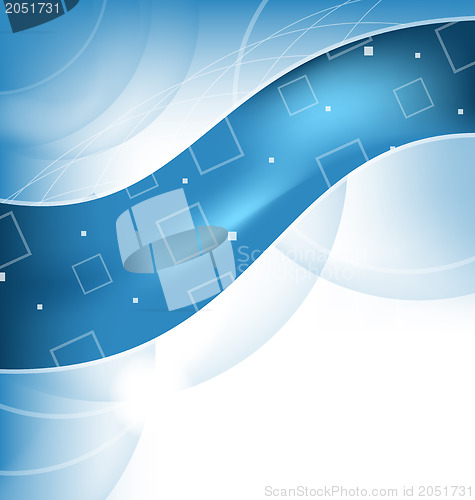 Image of Abstract techno background, wavy design