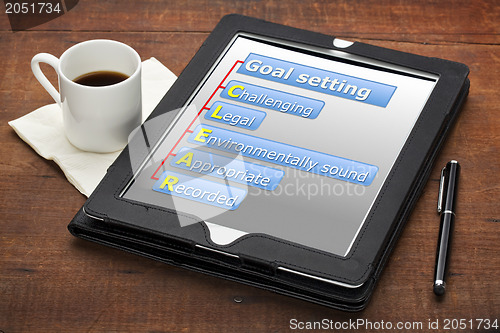 Image of clear goal setting concept 