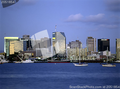 Image of Downtown San Diego with harbor